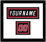 Carolina Nameplate & Number (Shoulder) - Alternate Black (2008-2017) - Triple Mat 1