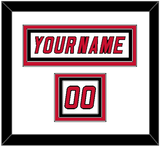 Carolina Nameplate & Number (Shoulder) - Home/Road White (2000-2007) - Triple Mat 1