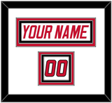 Carolina Nameplate & Number (Shoulder) - Home White (1997-2000) - Triple Mat 1