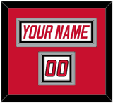 Carolina Nameplate & Number (Shoulder) - Home White (1997-2000) - Triple Mat 2