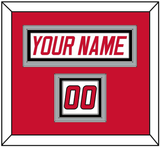 Carolina Nameplate & Number (Shoulder) - Home White (1997-2000) - Triple Mat 2