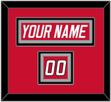 Carolina Nameplate & Number (Shoulder) - Road Red (1997-2000) - Triple Mat 3