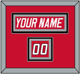 Carolina Nameplate & Number (Shoulder) - Road Red (1997-2000) - Triple Mat 3