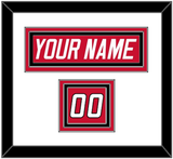 Carolina Nameplate & Number (Shoulder) - Road Red (1997-2000) - Triple Mat 2