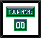 Carolina Nameplate & Number (Shoulder) - Heritage Green (2018-2023) - Triple Mat 1