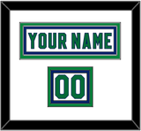Carolina Nameplate & Number (Shoulder) - Heritage White - Triple Mat 1
