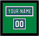 Carolina Nameplate & Number (Shoulder) - Heritage Green (2018-2023) - Triple Mat 2