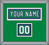 Carolina Nameplate & Number (Shoulder) - Heritage Green (2018-2023) - Triple Mat 2
