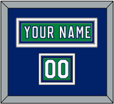 Carolina Nameplate & Number (Shoulder) - Heritage Green (2018-2023) - Triple Mat 3