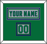 Carolina Nameplate & Number (Shoulder) - Reverse Retro Gray (2020-2021) - Triple Mat 2