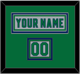 Carolina Nameplate & Number (Shoulder) - Reverse Retro Gray (2020-2021) - Triple Mat 2