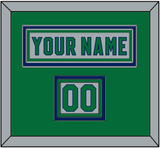 Carolina Nameplate & Number (Shoulder) - Reverse Retro Gray (2020-2021) - Triple Mat 2