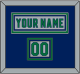 Carolina Nameplate & Number (Shoulder) - Reverse Retro Gray (2020-2021) - Triple Mat 3