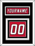Carolina Nameplate & Number (Back) - Alternate Red (2022-2023) - Triple Mat 4