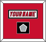 Carolina Nameplate & 2006 Stanley Cup Champions Patch - Road White Jersey (2000-2007) - Single Mat 2