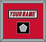 Carolina Nameplate & 2006 Stanley Cup Champions Patch - Road White Jersey (2000-2007) - Single Mat 2