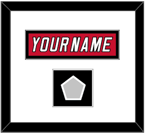 Carolina Nameplate & 2006 Stanley Cup Champions Patch - Home Red Jersey (2000-2007) - Essential Tier 1