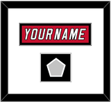 Carolina Nameplate & 2006 Stanley Cup Champions Patch - Home Red Jersey (2000-2007) - Single Mat 1