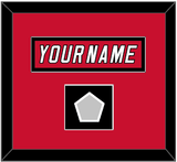 Carolina Nameplate & 2006 Stanley Cup Champions Patch - Home Red Jersey (2000-2007) - Single Mat 2