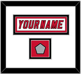 Carolina Nameplate & 2006 Stanley Cup Champions Patch - Road White Jersey (2000-2007) - Double Mat 1