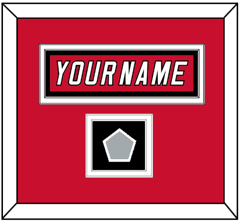 Carolina Nameplate & 2006 Stanley Cup Champions Patch - Home Red Jersey (2000-2007) - Signature Tier 2