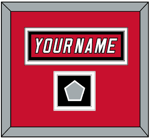 Carolina Nameplate & 2006 Stanley Cup Champions Patch - Home Red Jersey (2000-2007) - Signature Tier 2