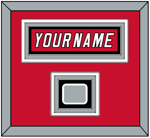 Carolina Nameplate & 2006 Stanley Cup Finals Patch - Home Red Jersey (2000-2007) - Premier Tier 2