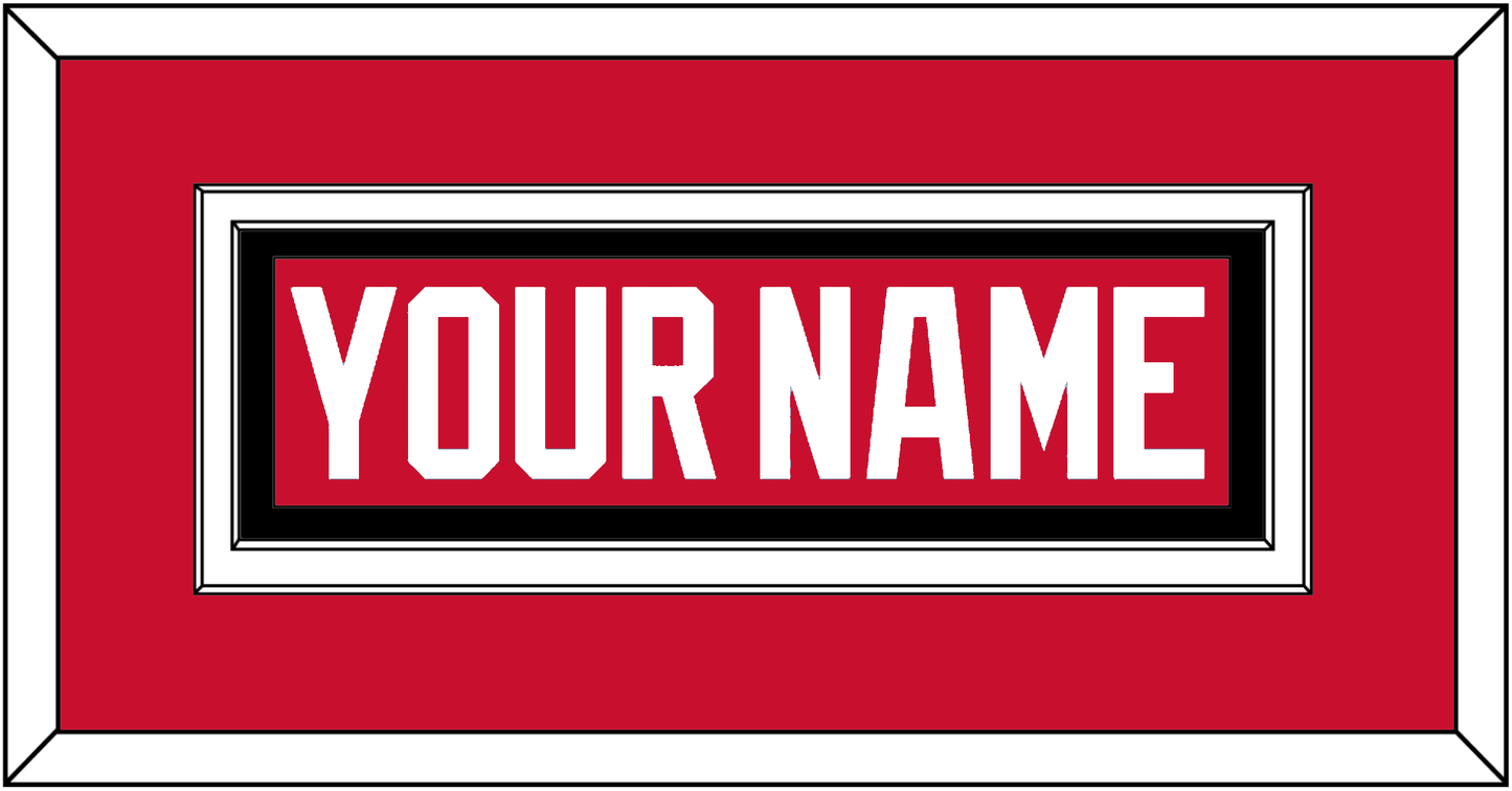 Chicago Nameplate - Home Red - Signature Tier 2