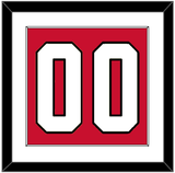 Chicago Number (Back) - Home Red - Single Mat 1