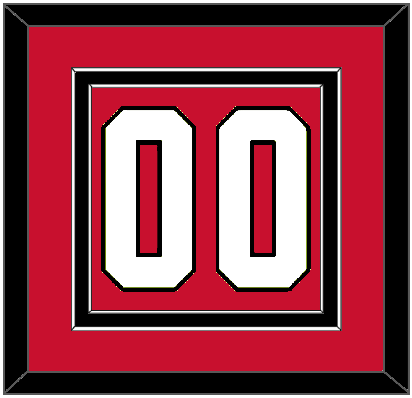 Chicago Number (Back) - Home Red - Signature Tier 2
