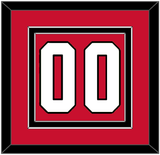 Chicago Number (Back) - Home Red - Double Mat 2