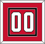 Chicago Number (Back) - Home Red - Double Mat 2