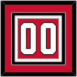 Chicago Number (Back) - Home Red (2007-2017) - Triple Mat 2