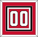 Chicago Number (Back) - Home Red (2007-2017) - Triple Mat 2