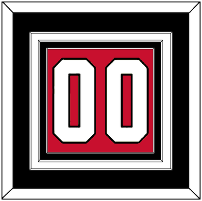 Chicago Number (Back) - Home Red - Premier Tier 3