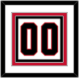 Chicago Number (Back) - Home White (1996-1999) - Triple Mat 1