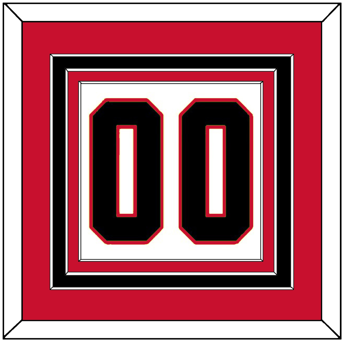 Chicago Number (Back) - Home White (1973-1977) - Premier Tier 2