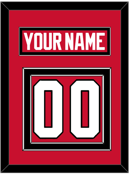 Chicago Nameplate & Number (Back) - Home Red - Signature Tier 2