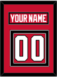 Chicago Nameplate & Number (Back) - Home Red (2007-2017) - Double Mat 2