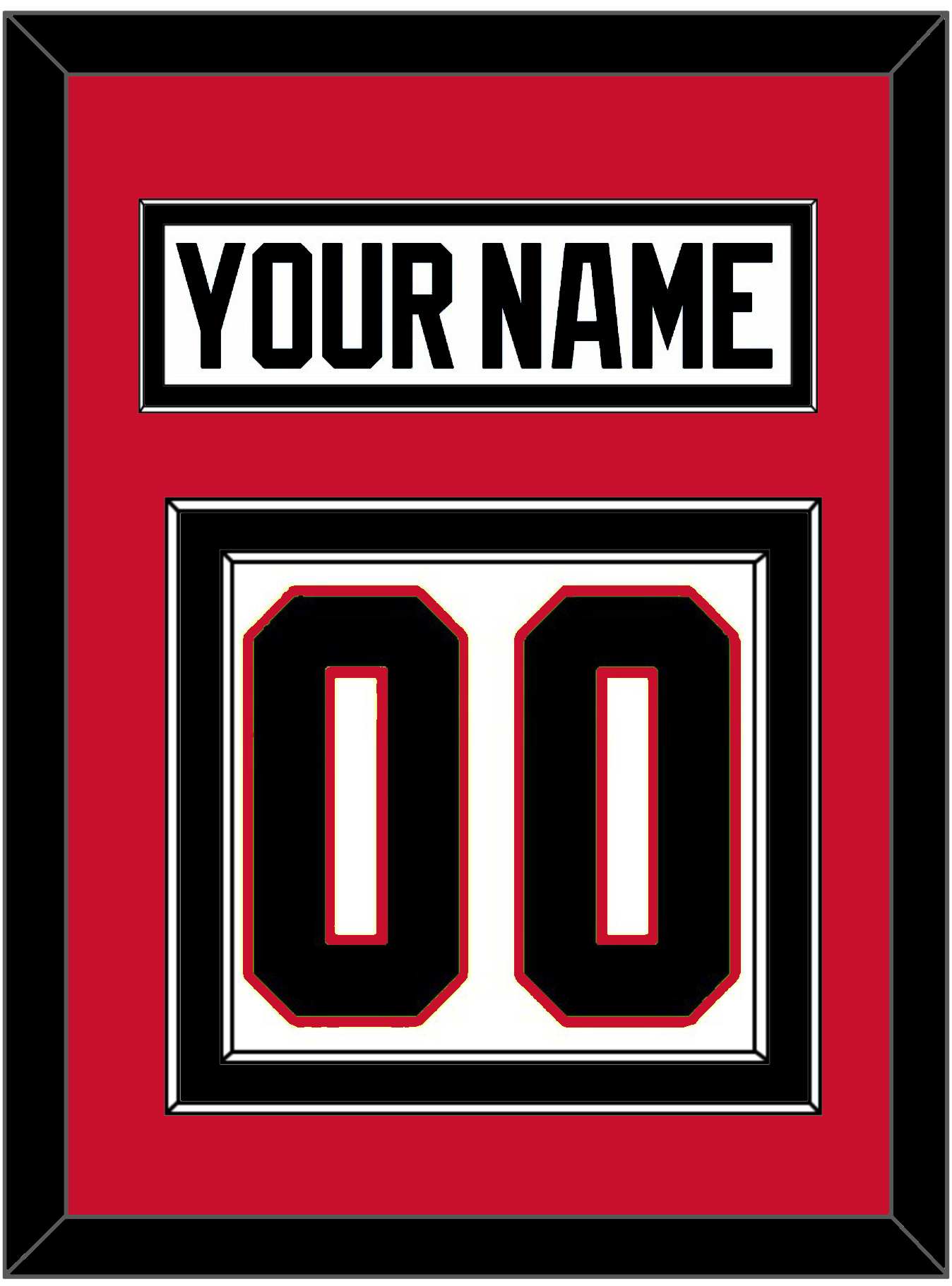 Chicago Nameplate & Number (Back) - Road White (2007-2017) - Signature Tier 2