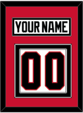 Chicago Nameplate & Number (Back) - Home White (1977-1996) - Double Mat 2