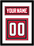 Chicago Nameplate & Number (Back) - Home Red (2007-2017) - Triple Mat 1