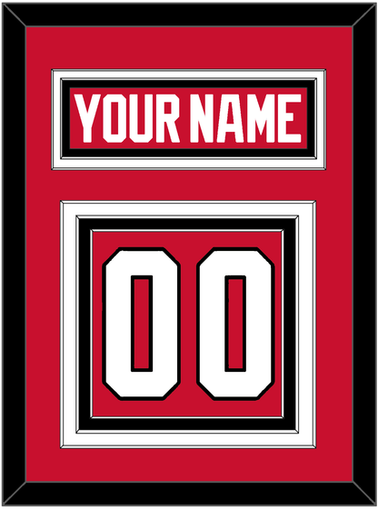 Chicago Nameplate & Number (Back) - Home Red - Premier Tier 2