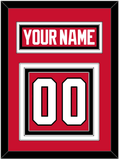 Chicago Nameplate & Number (Back) - Home Red (2007-2017) - Triple Mat 2
