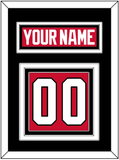 Chicago Nameplate & Number (Back) - Home Red (2007-2017) - Triple Mat 3