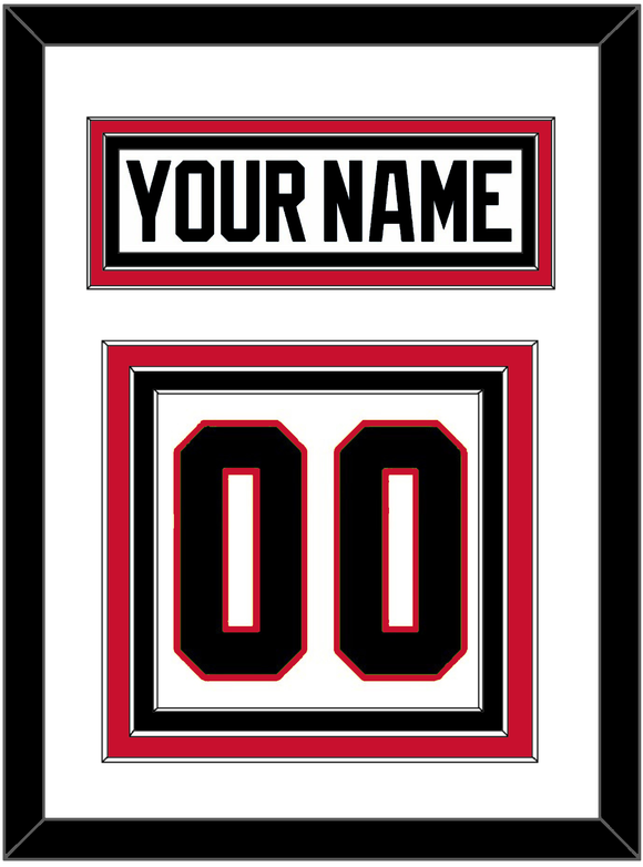 Chicago Nameplate & Number (Back) - Road White - Triple Mat 1