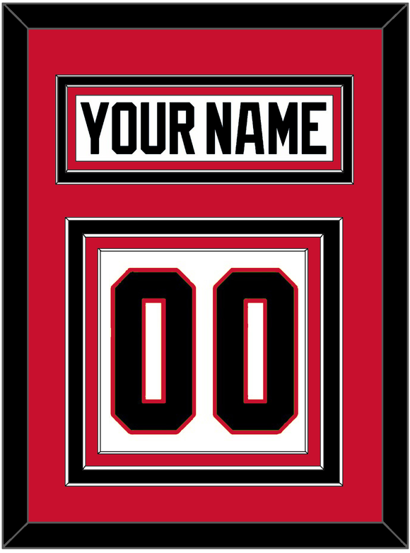 Chicago Nameplate & Number (Back) - Road White - Triple Mat 2