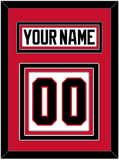 Chicago Nameplate & Number (Back) - Home White (1977-1996) - Triple Mat 2