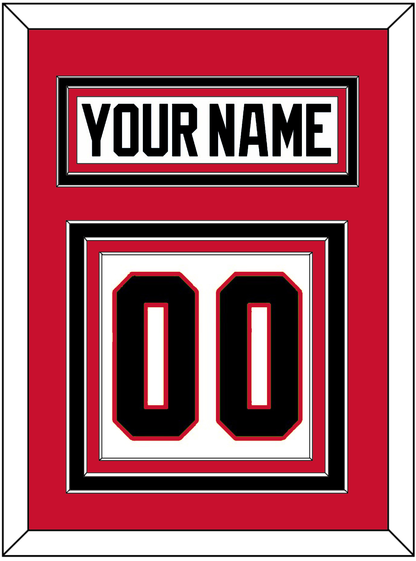 Chicago Nameplate & Number (Back) - Road White - Premier Tier 2