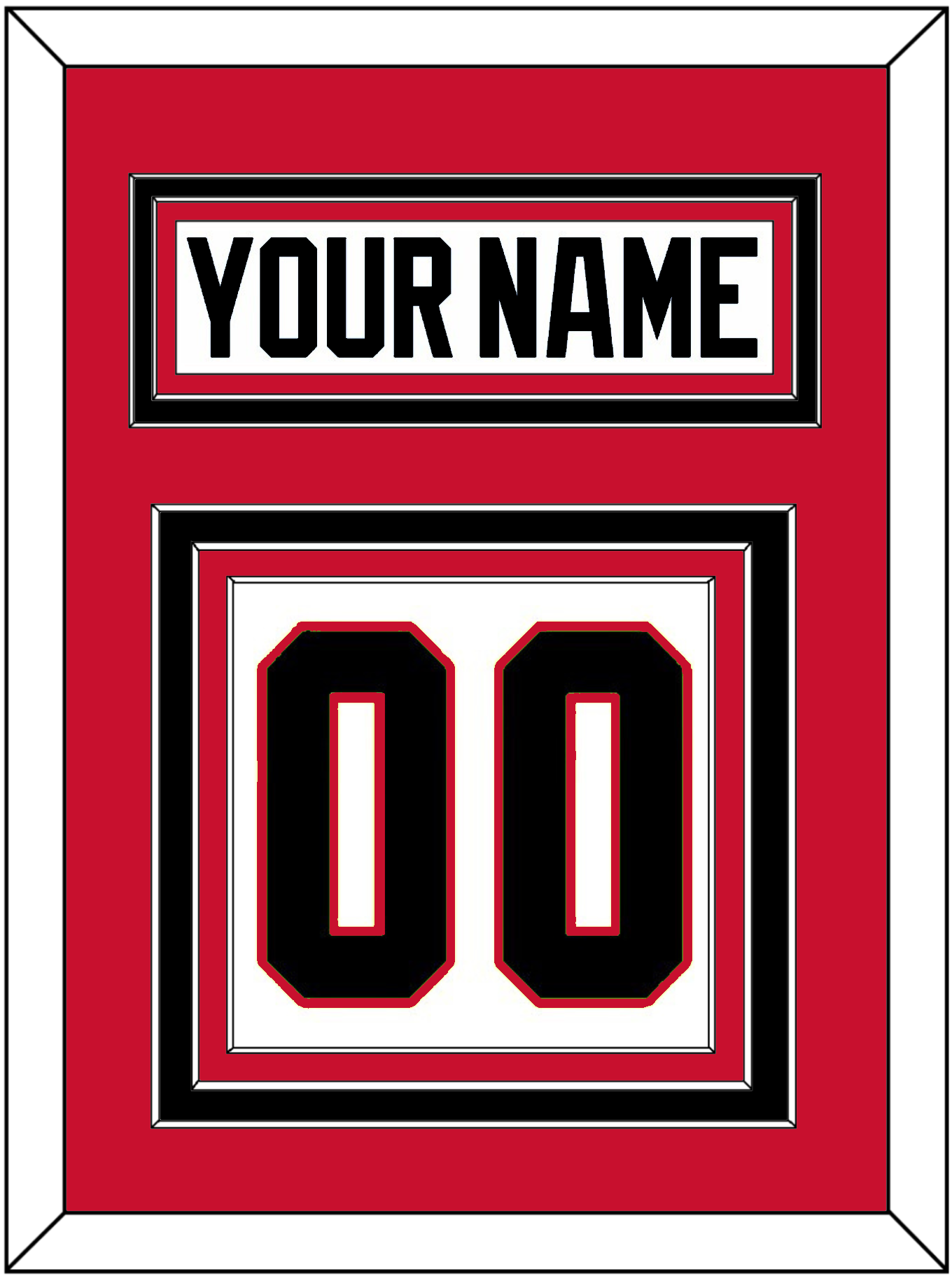 Chicago Nameplate & Number (Back) - Road White (2007-2017) - Premier Tier 2